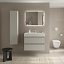 Mueble de baño Bequia 2 o 4 cajones suspendido con lavabo Veneto gris mate de Salgar